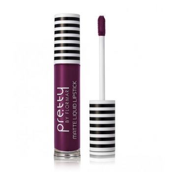 Ruj lichid Pretty by Flormar Matte Plum 11. 6.5 ml ieftin