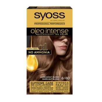 Vopsea de par fara amoniac, Syoss Oleo Intense, nuanta 6-80 Blond Aluna de firma originala