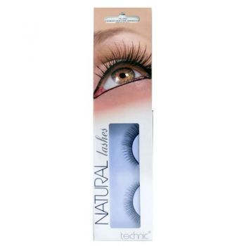 Gene false cu aspect natural Technic Natural Lashes, adeziv inclus Gene false cu aspect natural Technic Natural Lashes, adeziv inclus
