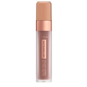 Ruj de buze rezistent, Loreal Ultra Matte Les Chocolats 854 Bitter Sweet