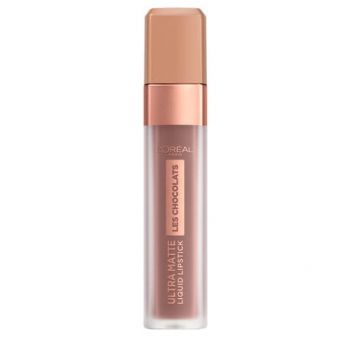 Ruj de buze rezistent, Loreal Ultra Matte Les Chocolats 860 Ginger Bomb