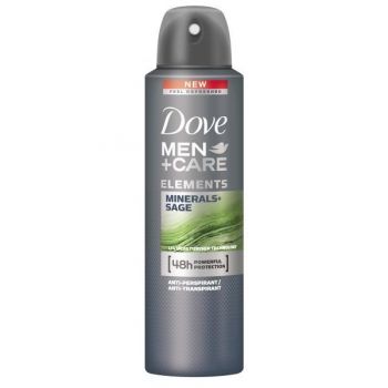 Deodorant antiperspirant spray, Dove, Men+Care, Elements Minerals +Sage, 48h, 150ml
