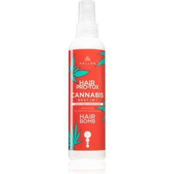 Kallos Hair Pro-Tox Cannabis conditioner Spray Leave-in cu ulei de canepa ieftin