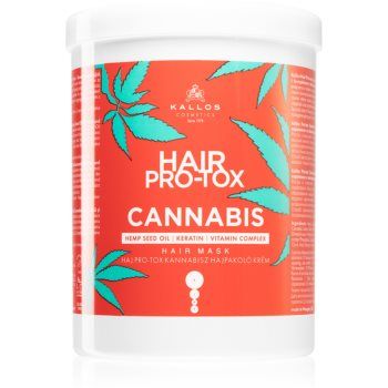 Kallos Hair Pro-Tox Cannabis masca de par regeneratoare cu ulei de canepa de firma originala