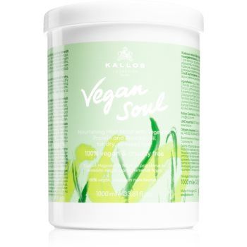 Kallos Vegan Soul Nourishing masca hranitoare pantru par uscat si deteriorat ieftina