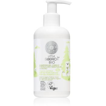 Natura Siberica Little Siberica BIO gel de duș pentru corp și păr pentru nou-nascuti si copii