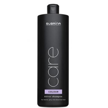 Sampon cu Reflexe Argintii pentru Par Blond, Grizonat sau Decolorat - Subrina Care Colour Silver Shampoo, 1000 ml ieftin