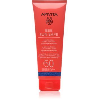 Apivita Bee Sun Safe Hydra Fresh Milk SPF50 lotiune solara pentru fata si corp SPF 50
