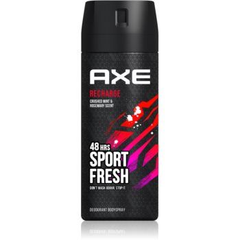 Axe Recharge Crushed Mint & Rosemary spray şi deodorant pentru corp 48 de ore