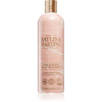 Baylis & Harding Elements Pink Blossom & Lotus Flower gel de duș de lux