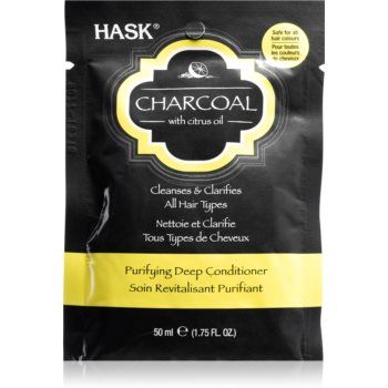 HASK Charcoal with Citrus Oil balsam profund hrănitor pentru refacerea scalpului ieftin