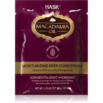 HASK Macadamia Oil balsam hidratant pentru par uscat, deteriorat si tratat chimic