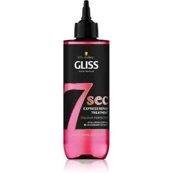 Schwarzkopf Gliss 7 sec tratament regenerator pentru păr vopsit