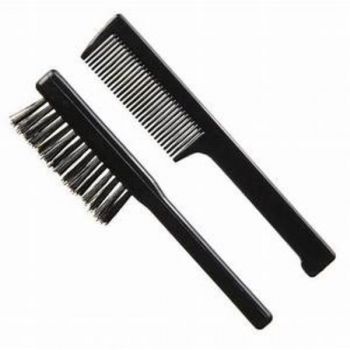 Set barba Guenzani 957 Periuta + Pieptene buzunar de culoare neagra ieftin