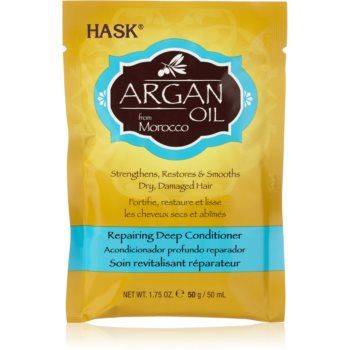 HASK Argan Oil balsam pentru restaurare adanca pentru păr uscat și deteriorat HASK Argan Oil balsam pentru restaurare adanca pentru păr uscat și deteriorat