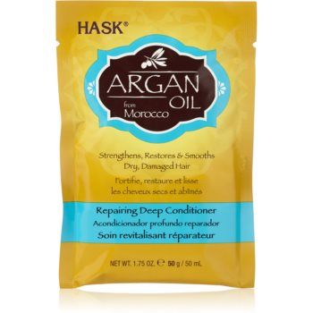 HASK Argan Oil balsam pentru restaurare adanca pentru păr uscat și deteriorat ieftin