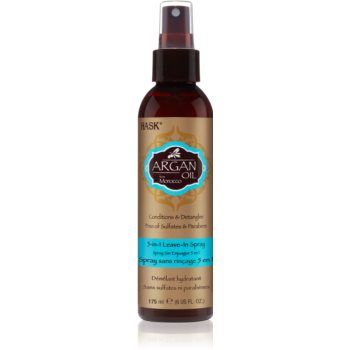 HASK Argan Oil spray care nu necesita clatire pentru par deteriorat