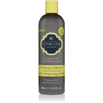 HASK Charcoal with Citrus Oil Balsam de curățare pentru refacerea scalpului