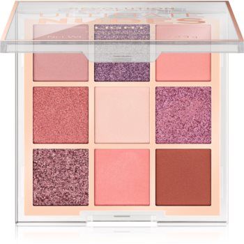 Makeup Revolution Ultimate Nudes paletă cu farduri de ochi