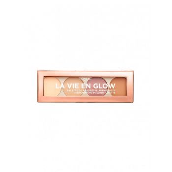 Paleta pudre iluminatoare Highlighting Powder palette Loreal La Vie En Glow 01 Warm Glow