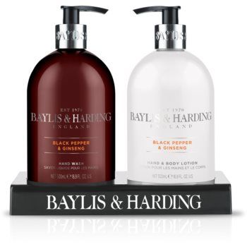 Baylis & Harding Black Pepper & Ginseng set(pentru maini si corp) la reducere