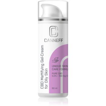 Canneff Balance CBD Mattifying Gel-Cream crema gel pentru tenul gras, predispus la acnee