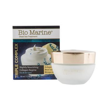 Crema de Noapte Hidratanta cu Colagen, pentru toate tipurile de ten, Bio Marine, 50ml