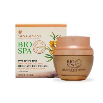 Crema Delicata pentru Ochi Imbogatita cu Morcov si Catina, pentru toate tipurile de ten, BIO SPA, 50ml ieftin