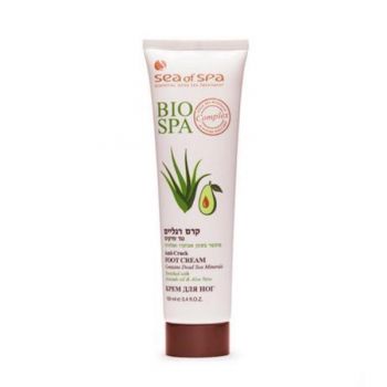 Crema pentru Picioare Anti-Crack Îmbogatita cu Ulei de Avocado & Aloe Vera, BIO SPA, 100ml