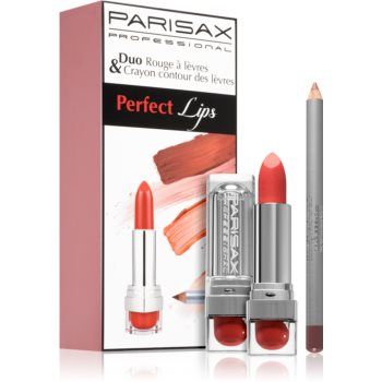 Parisax Perfect Lips Duo set cosmetice decorative Rouge Cardinal (de buze)