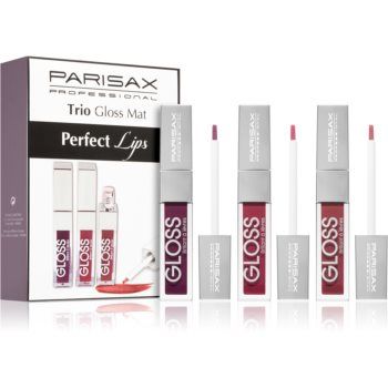Parisax Perfect Lips Trio set cu luciu de buze Mat de firma original