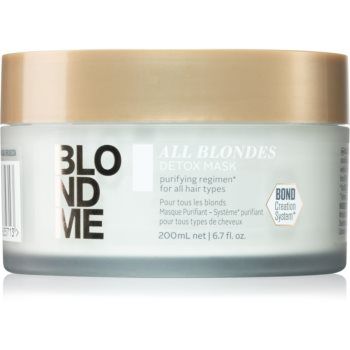 Schwarzkopf Professional Blondme All Blondes Detox masca detoxifiere și curățare pentru parul blond cu suvite