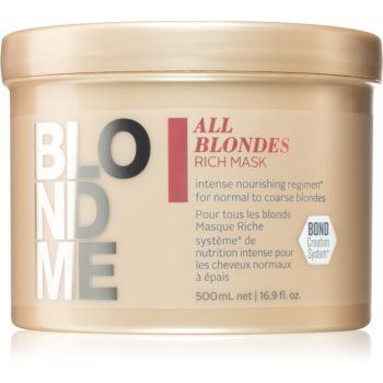 Schwarzkopf Professional Blondme All Blondes Rich masca hranitoare pentru par aspru.