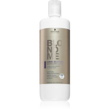 Schwarzkopf Professional Blondme Cool Blondes șampon pentru neutralizarea tonurilor de galben pentru parul blond cu suvite