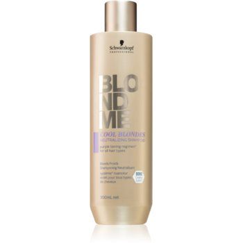 Schwarzkopf Professional Blondme Cool Blondes șampon pentru neutralizarea tonurilor de galben pentru parul blond cu suvite