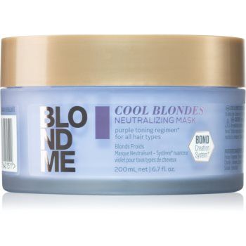 Schwarzkopf Professional Blondme Cool Blondes masca hranitoare neutralizeaza tonurile de galben