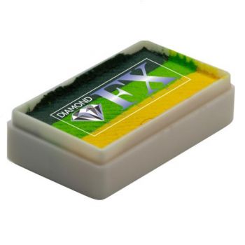 Vopsea pentru față sau corp, Diamond FX Splitcake Pădure verde, 28 g ieftin