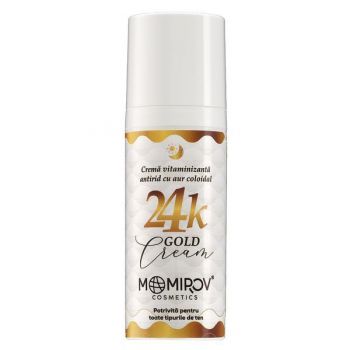 Crema cu Aur Coloidal 24K si Acid Hialuronic, Momirov Cosmetics