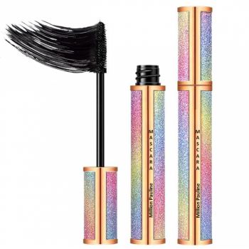 Rimel 4D MIPA Long Thick Waterproof Mascara cu Fibre de Matase pentru Alungire si Curbare, Negru Intens,10 g la reducere