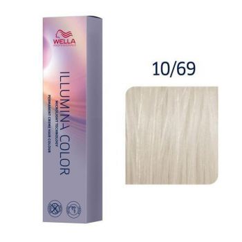 Vopsea Permanenta - Wella Professionals Illumina Color Nuanta 10/69 blond luminos deschis violet perlat ieftina