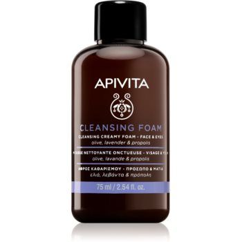 Apivita Cleansing Foam Face & Eyes spuma de curatare pentru față și ochi