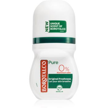 Borotalco Pure Original deodorant roll-on fără săruri de aluminiu