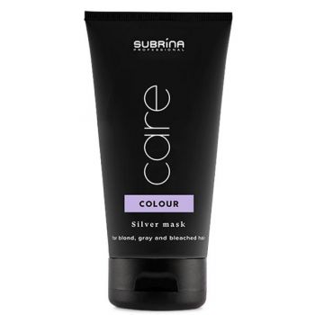 Masca cu Reflexe Argintii pentru Neutralizarea Tonurilor Galbene - Subrina Professional Care Colour Silver Mask for Blond, Gray and Bleached Hair, 150 ml