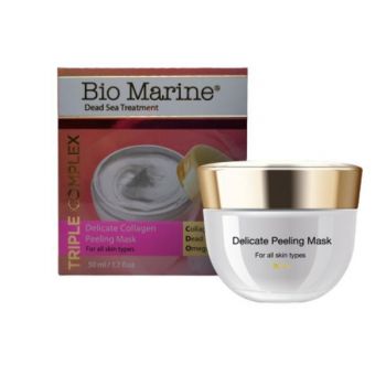 Masca Exfolianta Delicata cu Colagen, pentru toate tipurile de ten, Bio Marine, 50ml ieftina