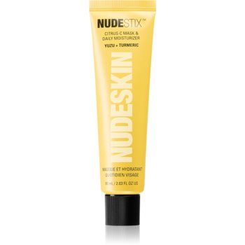 Nudestix Nudeskin Citrus-C Mask & Daily Moisturizer crema de fata hidratanta ziua și noaptea