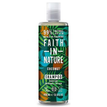 Sampon Hidratant cu Cocos pentru Par Normal sau Uscat Faith in Nature, 400 ml la reducere