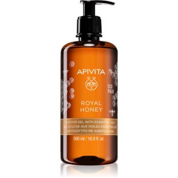 Apivita Royal Honey gel de dus hidratant cu uleiuri esentiale