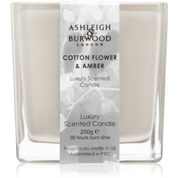 Ashleigh & Burwood London Life in Bloom Cotton Flower & Amber lumânare parfumată