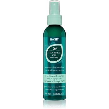 HASK Tea Tree Oil & Rosemary spray care nu necesita clatire pentru un scalp uscat, atenueaza senzatia de mancarime