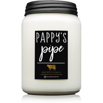 Milkhouse Candle Co. Farmhouse Pappy's Pipe lumânare parfumată Mason Jar